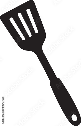 Isolated Spatula Silhouettes Stock Illustration of Simple Minimal Kitchen Cooking Utensil