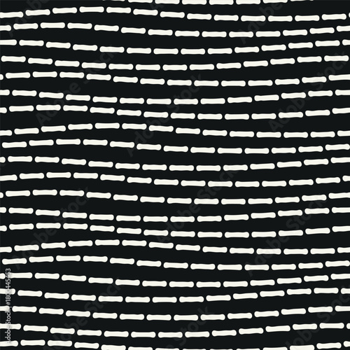 Vector seamless pattern. Modern texture. Repeating, abstract background with dotted waves. Graphic, wavy stripes. Can be used as a swatch for Illustrator.