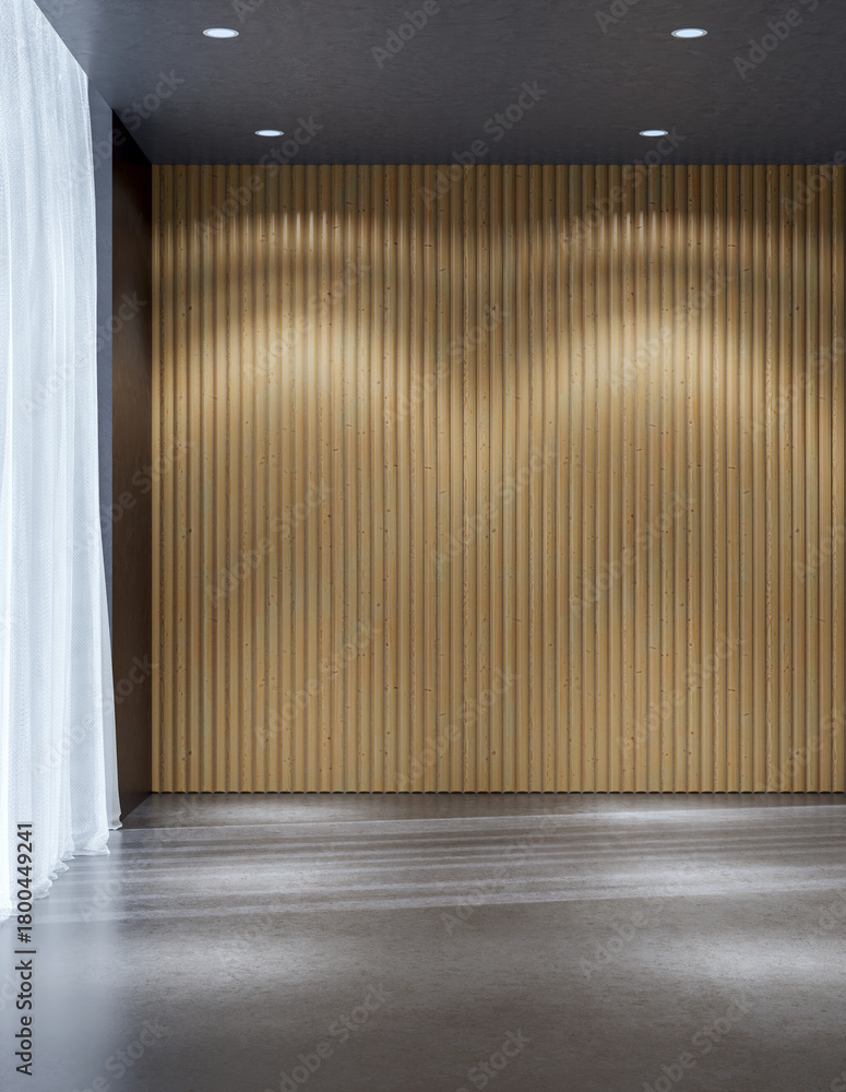 Naklejka premium Large luxury modern bright interiors Living room mockup illustration 3D rendering image