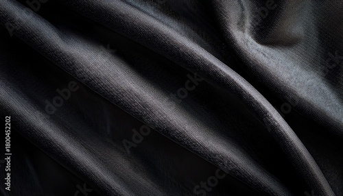 close up view of a dark fabric texture