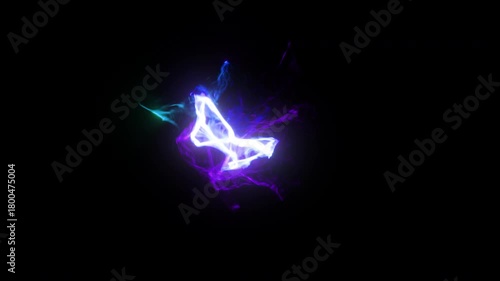 Fast magical particle effect - magic particles - 4K, Pro Res, 60fps with mask pass