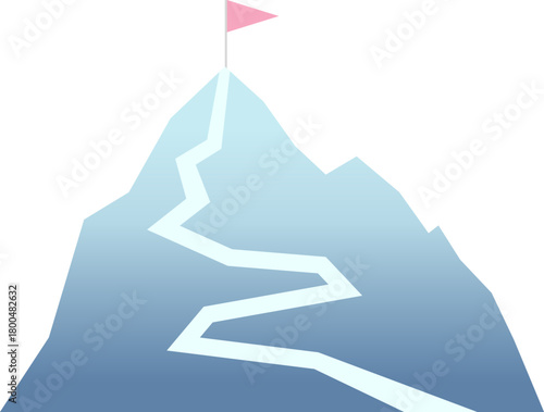 山頂へつづく登山道