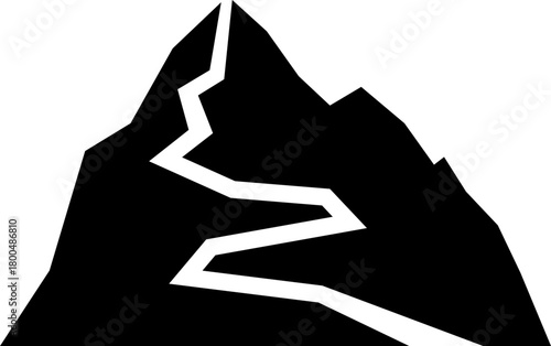 山頂へつづく登山道