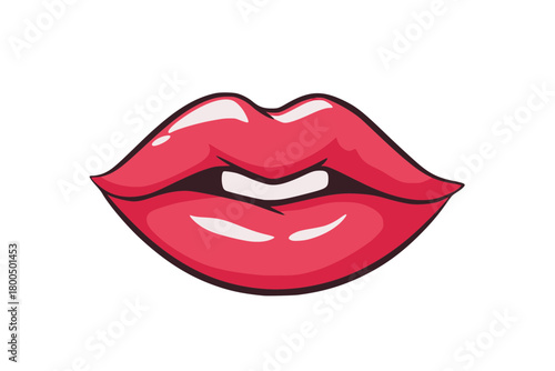 Lips — illustrative vector (vector-ready)