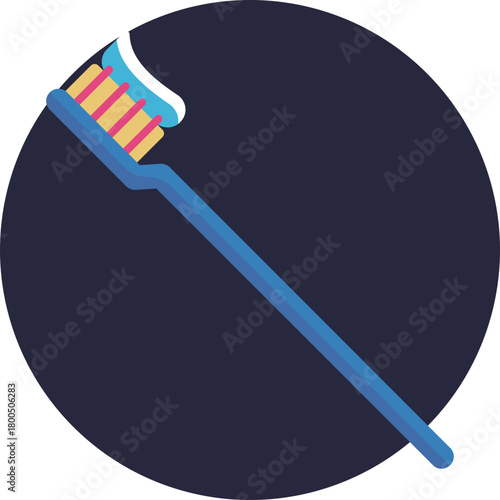 A toothbrush used for cleaning teeth as part of a morning hygiene routine.