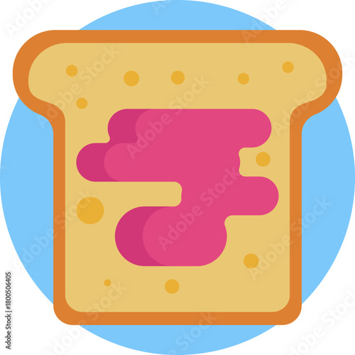 Breakfast jam jar, often paired with bread or pastries.