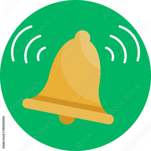 A ringing bell symbolizing an alarm that signals the start of the morning.