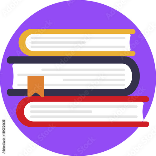 Stack of books symbolizing study and language learning.