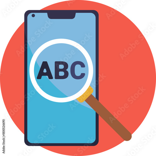 Icon symbolizing exploring or finding language content or lessons.