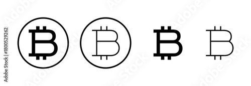 Bitcoin icon logo design. bitcoin sign and symbol. payment symbol. cryptocurrency logo