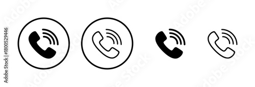 Call icon logo design. telephone sign and symbol. phone icon. contact us