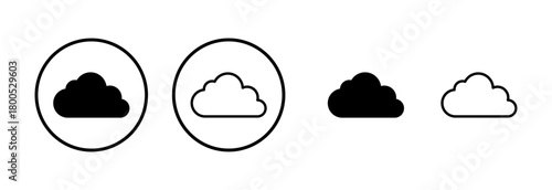 Cloud icon logo design. cloud sign and symbol