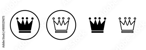 Crown icon logo design. crown sign and symbol