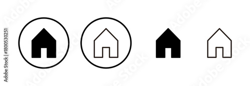 House icon logo design. Home sign and symbol