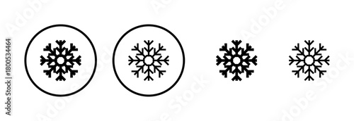 Snow icon logo design. snowflake sign and symbol