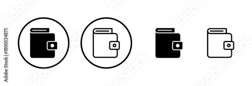 Wallet icon logo design. wallet sign and symbol