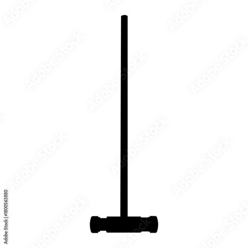 Black and White Dachshund Dog Face Icon, Cute Puppy Pet Head Graphic Illustration