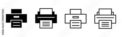 Print icon set. printer icon vector.