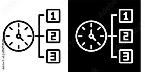 Priority Task  Icon Set White Mix Style Collection
