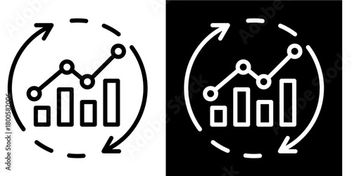 Recovery KPI  Icon Set White Mix Style Collection
