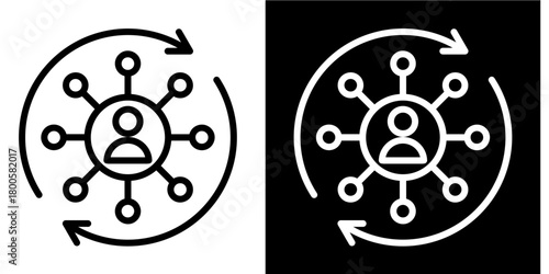 Stakeholder Update  Icon Set White Mix Style Collection
