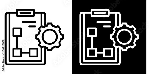 Scenario Planning  Icon Set White Mix Style Collection
