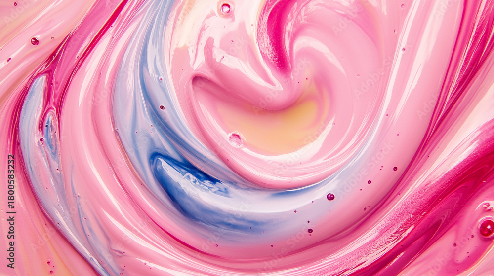 Fototapeta premium Pastel abstract swirl with soft, flowing colors blending seamlessly, creating a dreamy, artistic background perfect for design, visuals, or creative digital art.