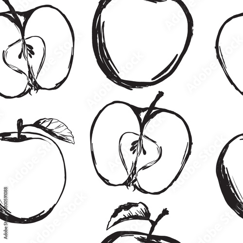 Create sketches of fruit for autumnthemed packaging and recipes