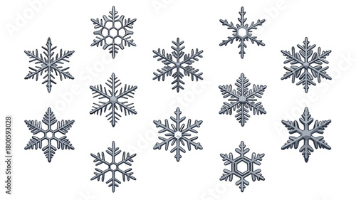 Intricate detailed snowflake on display.
