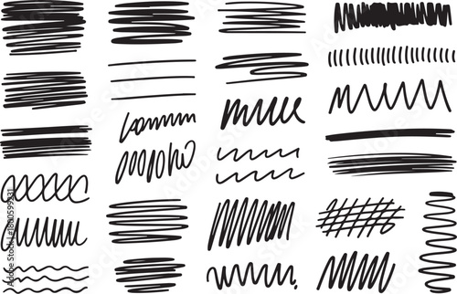 Wallpaper Mural Hand drawn scribble lines create a unique design Torontodigital.ca