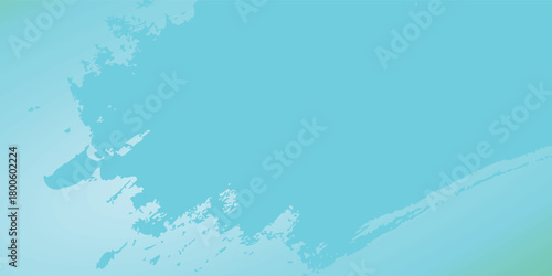 Abstract watercolor background hand-drawn on paper. Volumetric smoke elements. Blue-Green color. For design, web, card, text, decoration, surfaces.