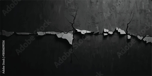 Cracked old concrete wall texture background