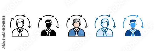 Consistent Workflow Icon Set Multiple Style Collection