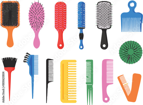 set of brushes for hair