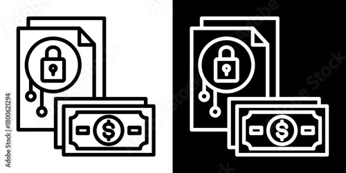 Secure  Icon Set White Style Collection