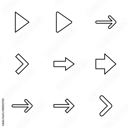 Arrow icon vector isolated on white background. Arrow symbol. Arrow vector icon