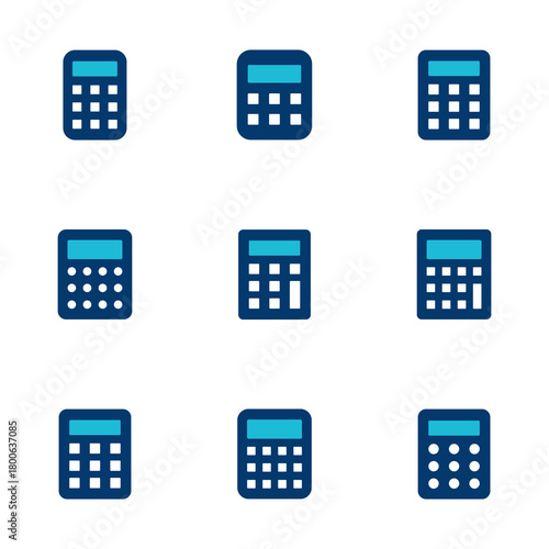 Calculator icon vector isolated on white background. Calculator vector icon. Accounting icon
