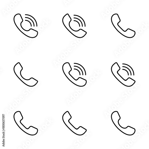 Call icon vector isolated on white background. Phone icon vector. mobile phone. telephone icon