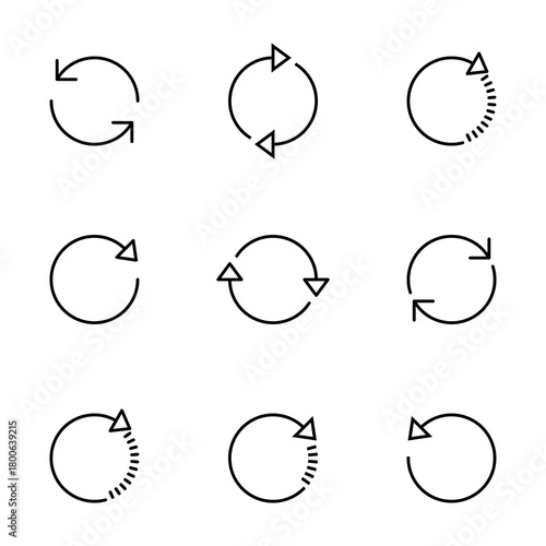 Refresh icon vector isolated on white background. Reload icon vector. Update icon. convert icon