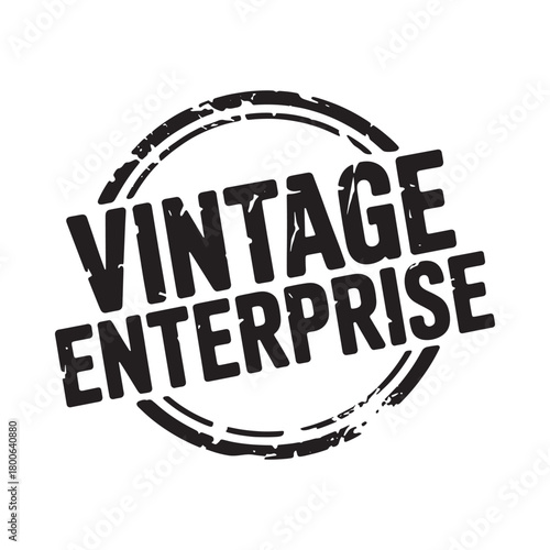 Vintage enterprise stamp emblem