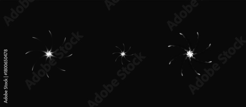 Abstract geometric starburst pattern with vibrant color gradients and clean lines