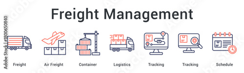 Freight Management coordinates freight, containers, air transport, logistics, tracking systems, and scheduling to ensure smooth delivery operations.