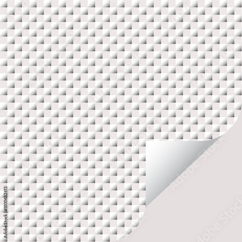 Geometric abstract pattern with a clean grid structure and vibrant color accents