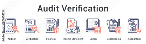 Audit verification conducted by auditors reviewing financial statements, ledgers, and bookkeeping with accountant support.