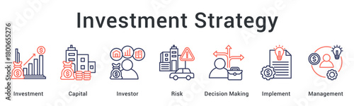 Investment strategy allocates capital for investors while managing risk through decision making and implementation oversight.