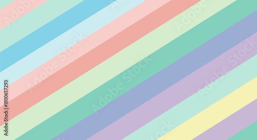 Pastel Colored Diagonal Stripes Pattern Abstract Illustration Background for Designs with Calming