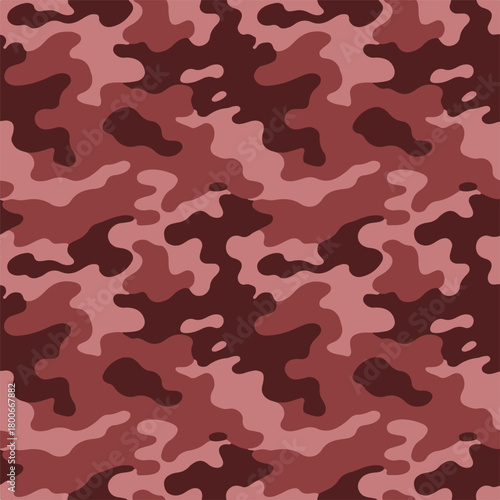 camouflage pattern seamless red tones aquatic urban military textile vector