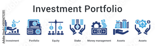 Investment portfolio diversifies equity stakes with money management strategies across various assets and holdings.