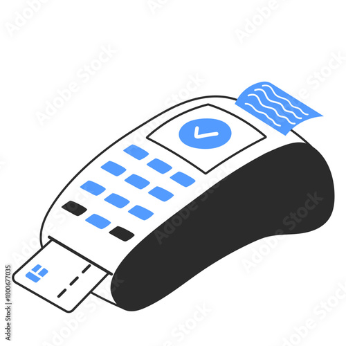 edc machine  illustration for UI design and WEB design