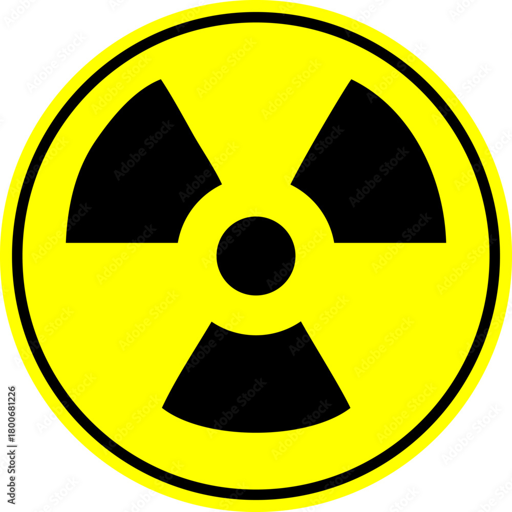 Obraz premium Radioactive sign vector